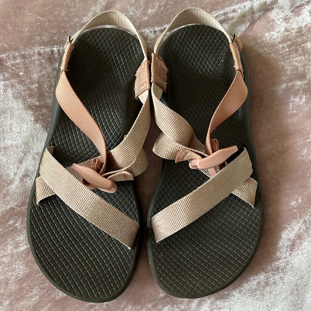 In box Metallic Rose ZCloud Sandal - women’s Chaco - Picture 2 of 6